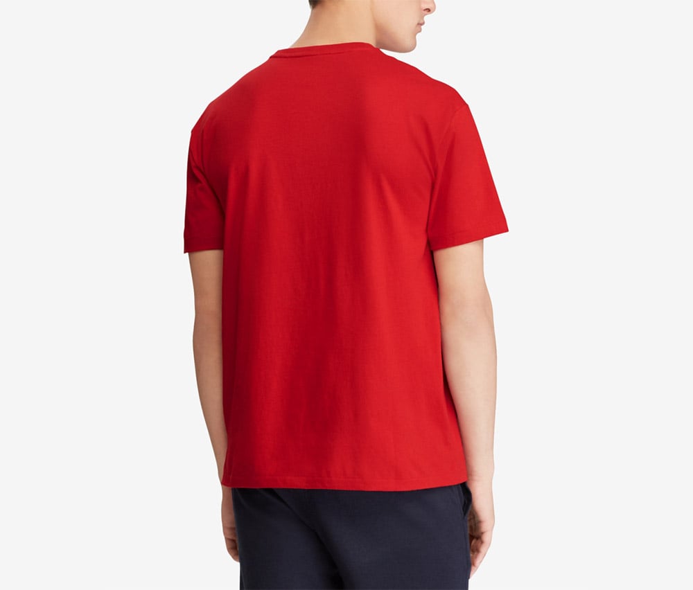 Mens Custom Slim Fit T-shirt, Red