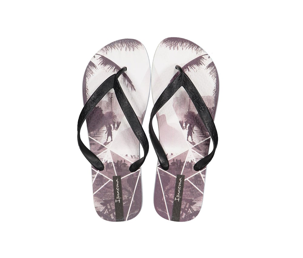 Men Ipanema Clas Urbana Masc Slippers, White and Black
