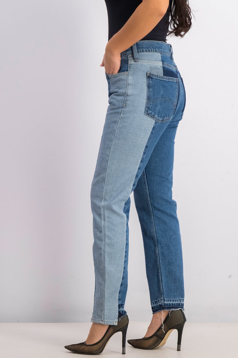 Hilfiger Denim Women Slim Fit High Rise Two-Toned Jeans, Blue