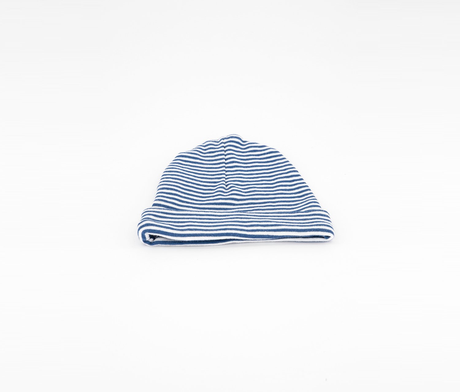 Baby Boys Striped Beanie, Navy and White