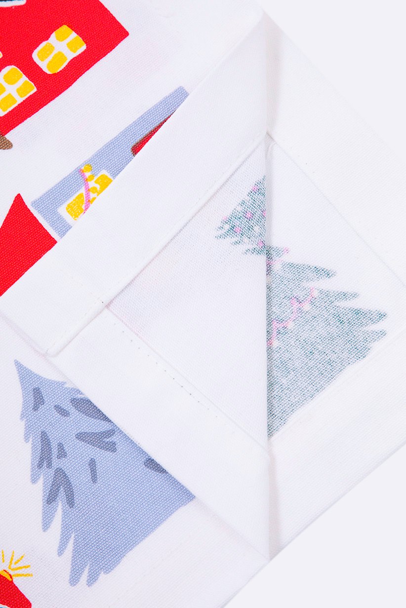 Table Runner 40 x 180 cm, White Combo