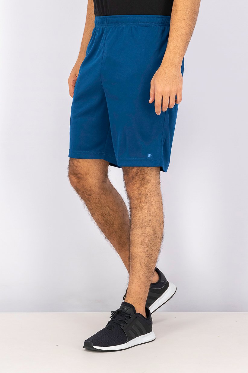 Men Sportswear Fit Outdoor Shorts, Teal Blue