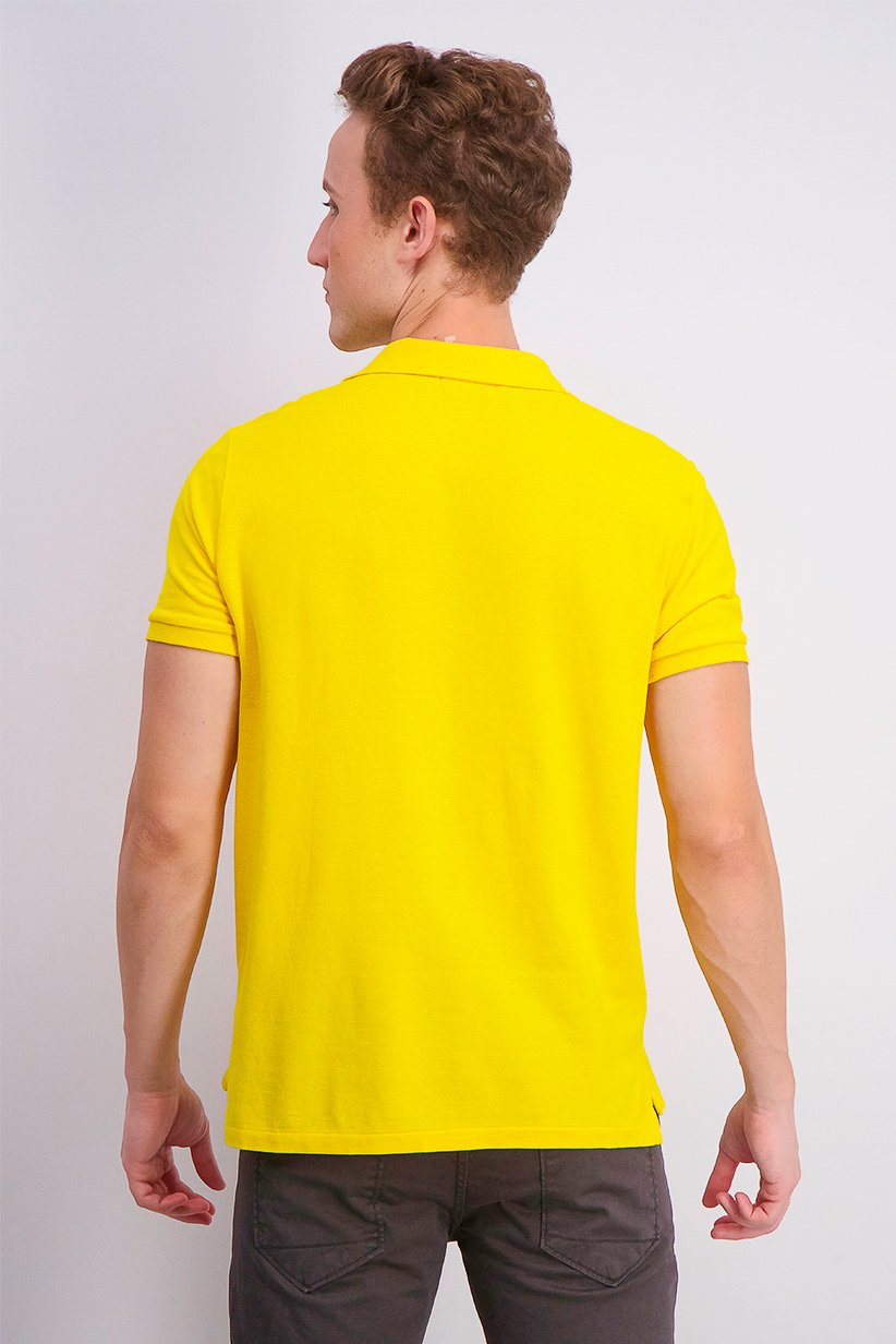Polo Ralph Lauren Men Slim,Fit Polo Shirt, Yellow