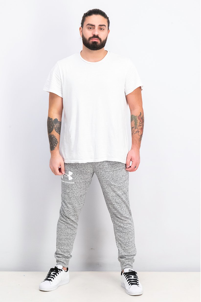Men Sport Fit Training Sweatpants, Light Grey