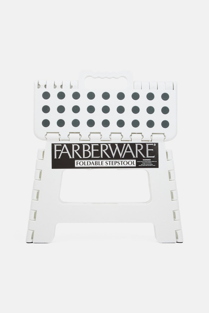 Buy Farberware Folding Step Stool, White Online | Brands For Less