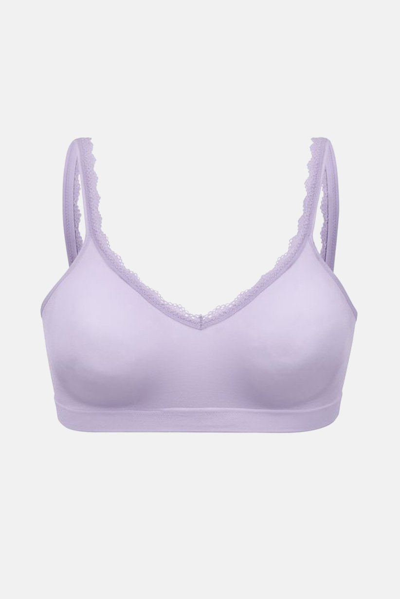Women Non Padded Seamless Bra, Lilac