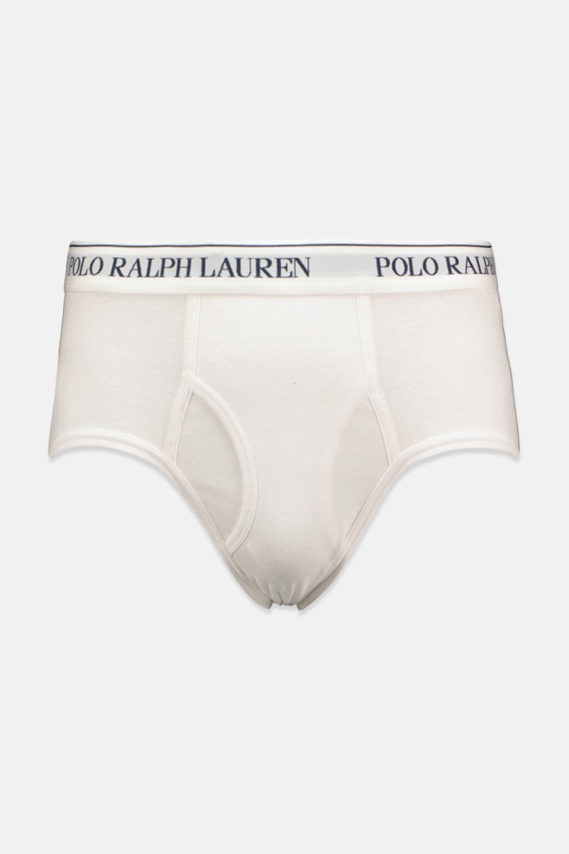 Polo Ralph Lauren Men 4 Pieces Brand Logo Brief, White