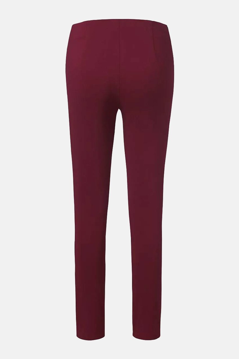 Women Regular Fit Stretchable Plain Pants, Red