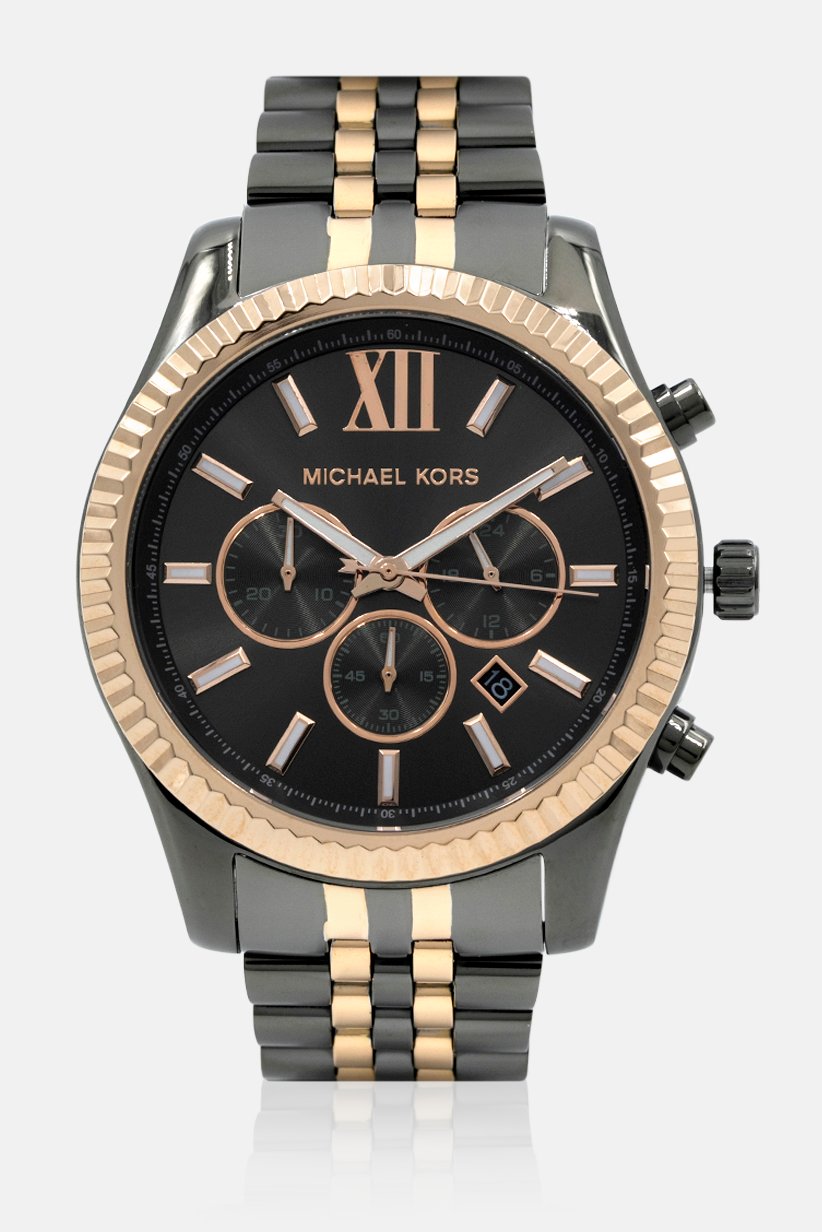Buy Michael Kors Men MK8561 Lexington Two,Tone Chronograph Analog Watch ...