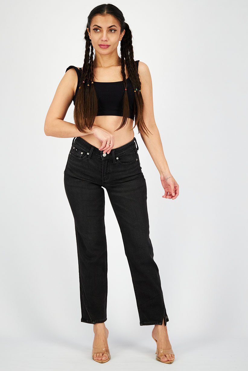Calvin Klein Jeans Women Slim Fit Stretchable Jeans, Black
