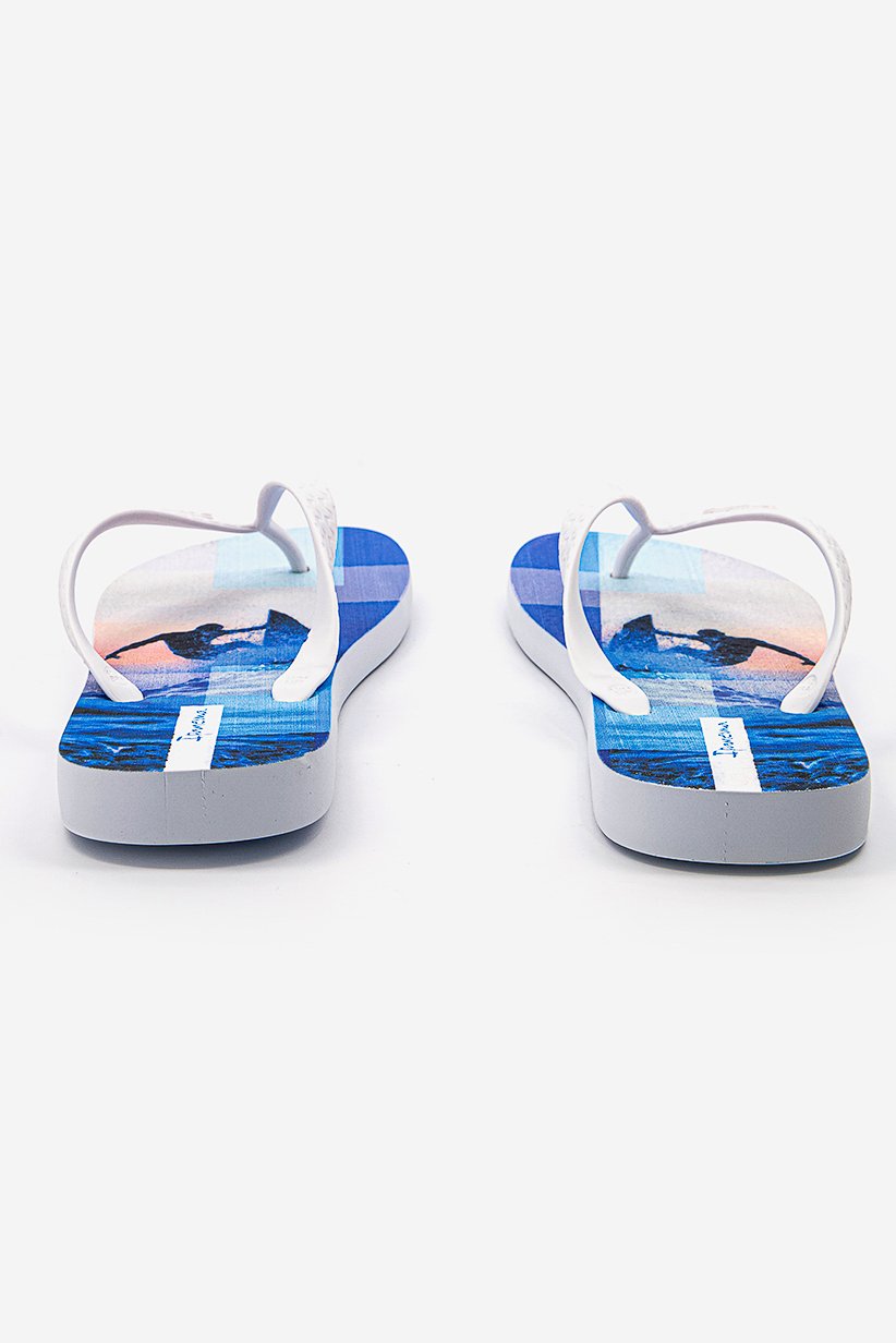 Men Clas Urbana Marsc Slipper, White and Blue