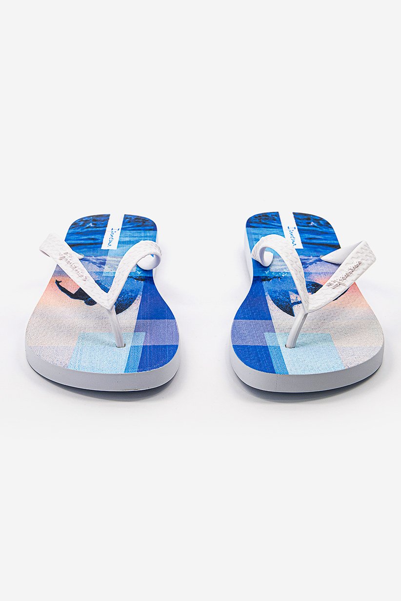 Men Clas Urbana Marsc Slipper, White and Blue