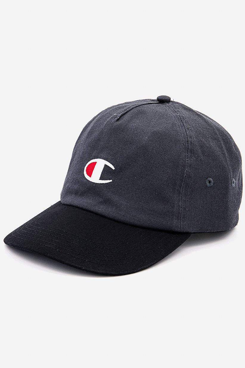 Buy Champion Men Embroidered Logo Adjustable Cap, Black and Grey Online ...