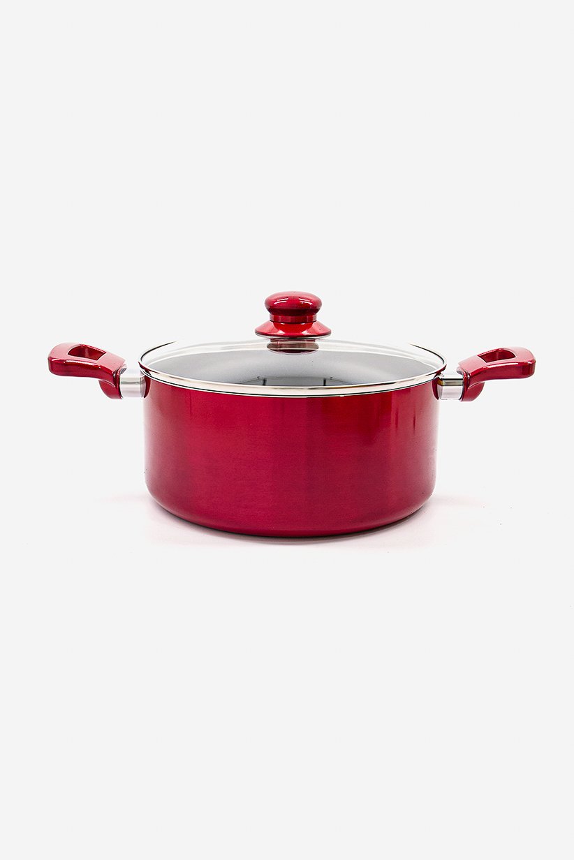 Buy Iko Dutch Oven With Lid 5.0 Qt, Red Online | Brands For Less