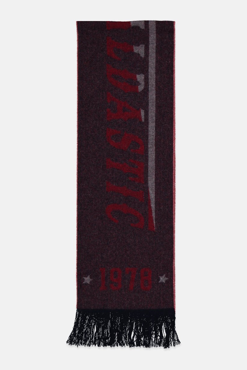 Women Knitted Scarf 160 x 26 cm, Navy
