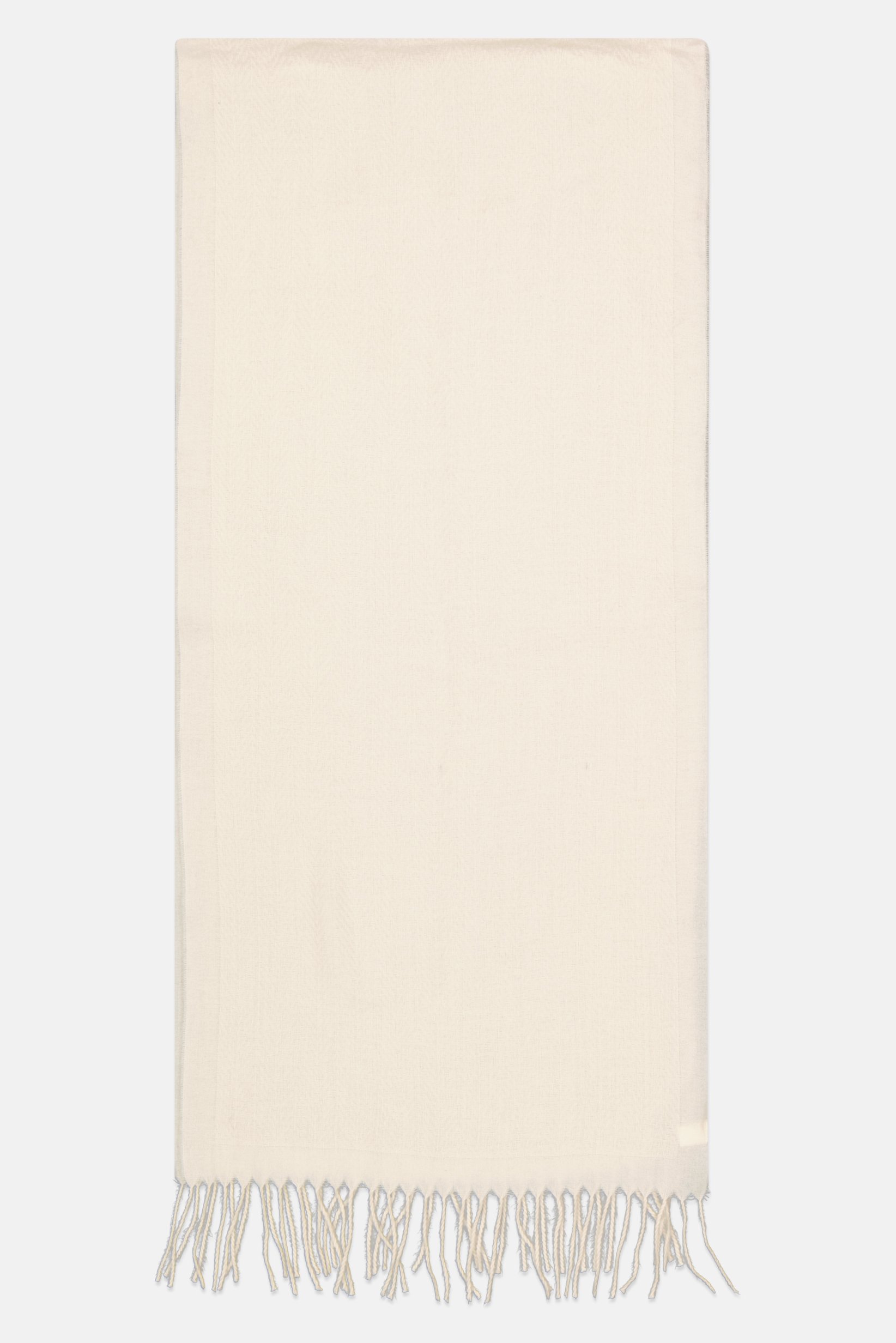 Women Knitted Scarves 188 L x 40 W cm, Ivory