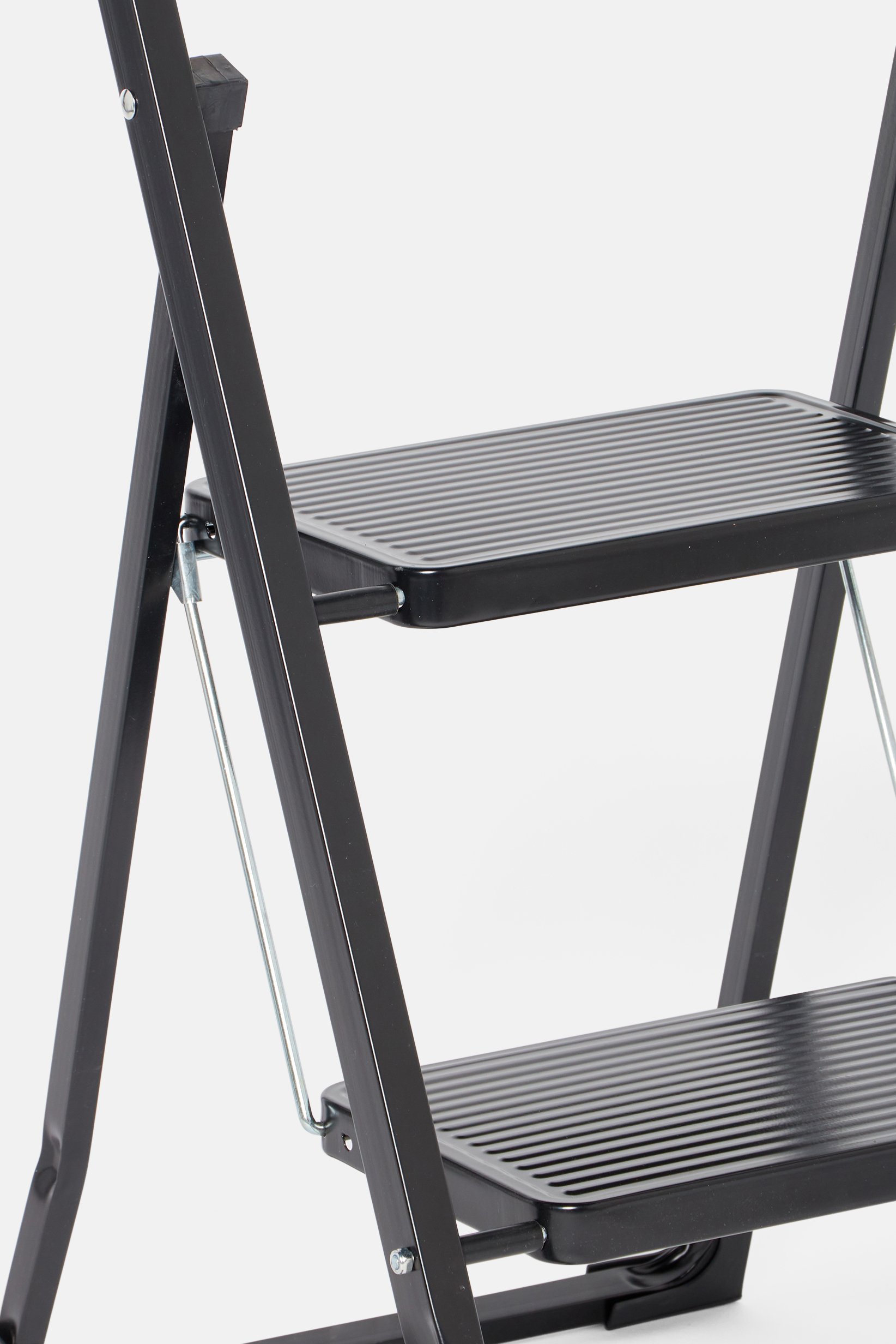 Buy Farberware 2 Step Foldable Metal Ladder, Black Online | Brands For Less