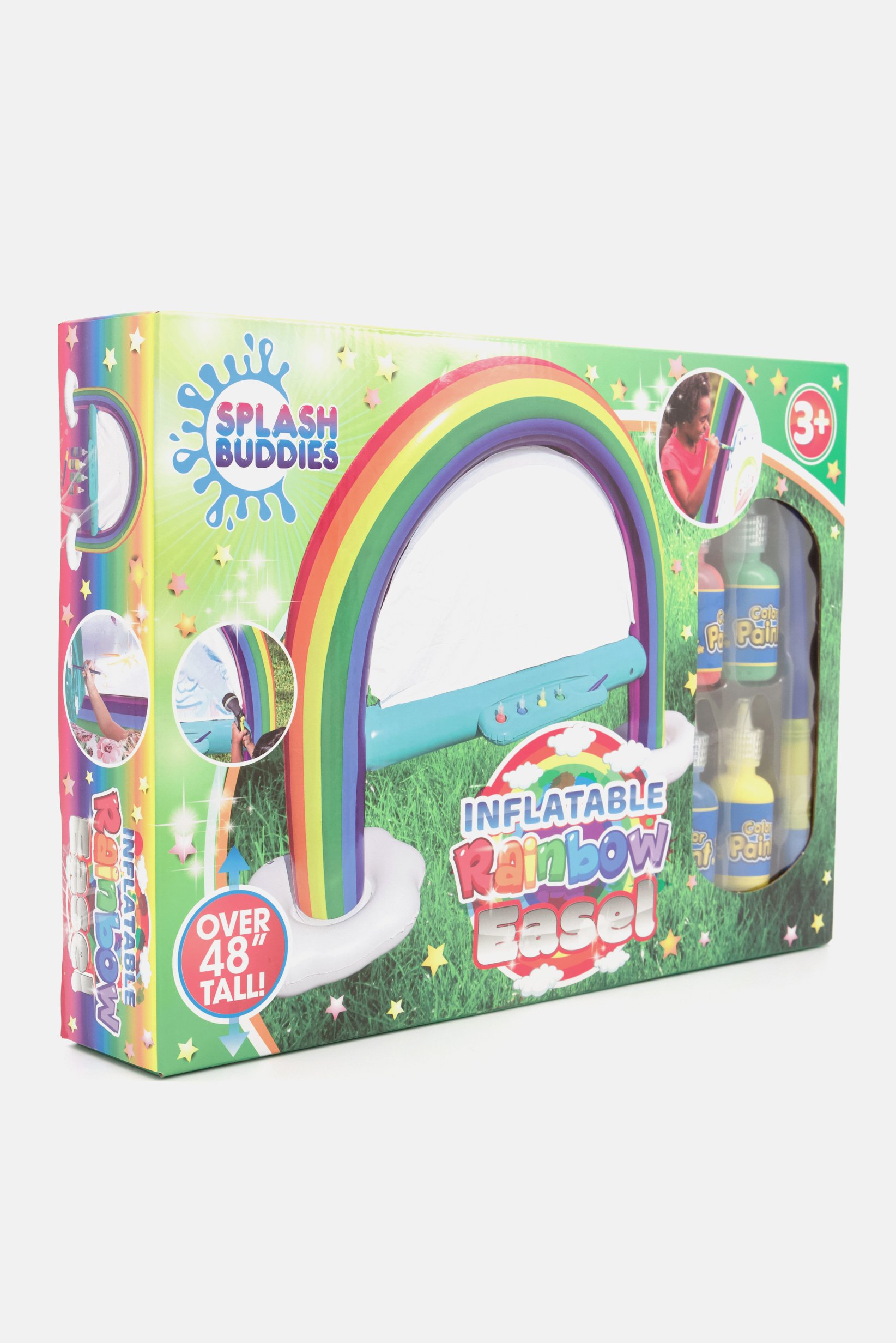 Buy Splash Buddies Inflatable Rainbow Indoor And Outdoor Coloring Easel ...