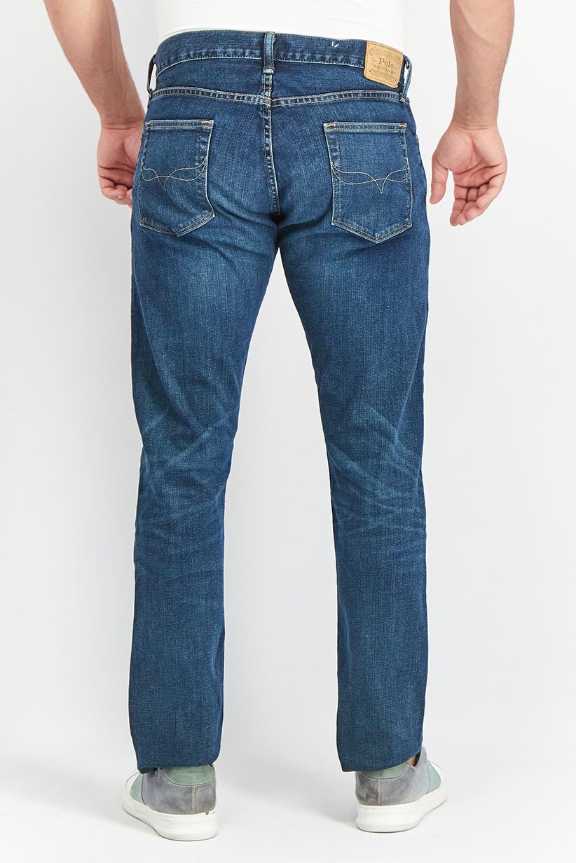 Polo Ralph Lauren Men Slim Fit Medium Washed Denim Jeans, Blue