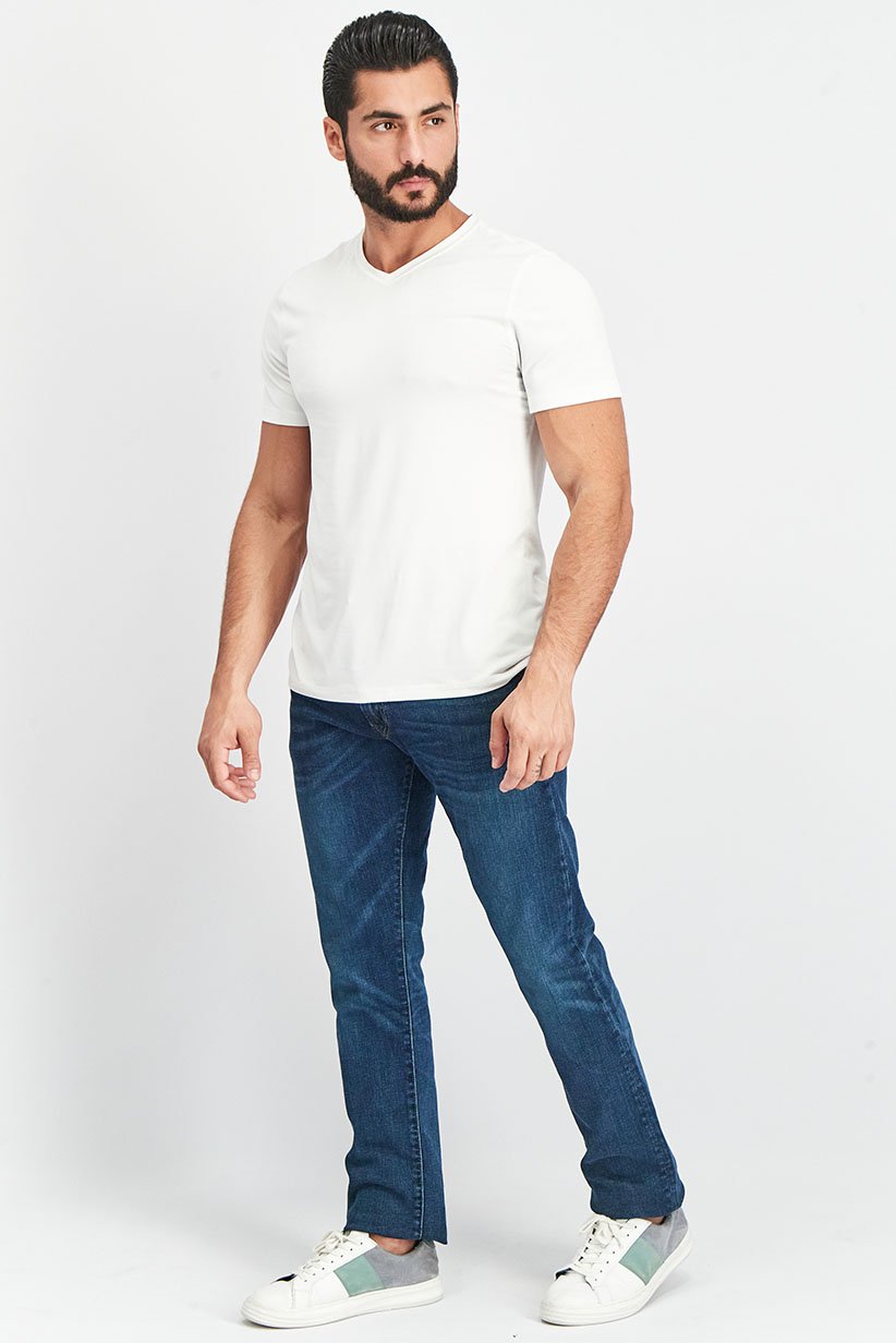 Polo Ralph Lauren Men Slim Fit Medium Washed Denim Jeans, Blue