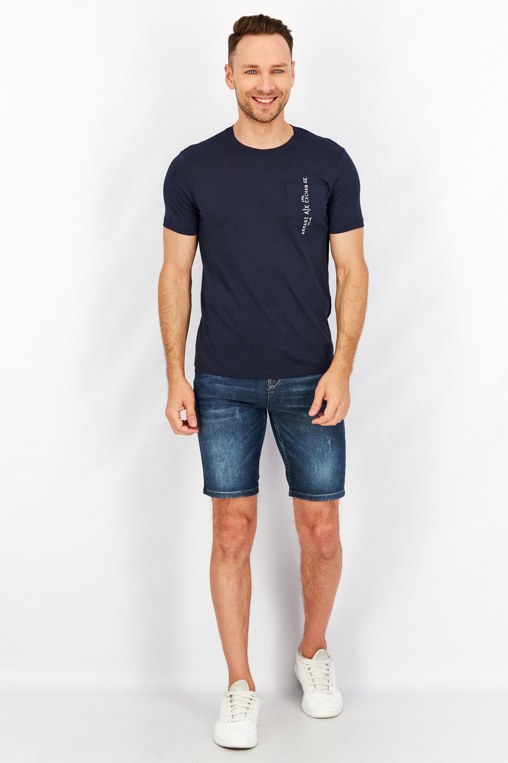 Buy Armani AX Armani Exchange Men Crew Neck Short Sleeve Graphic T ...