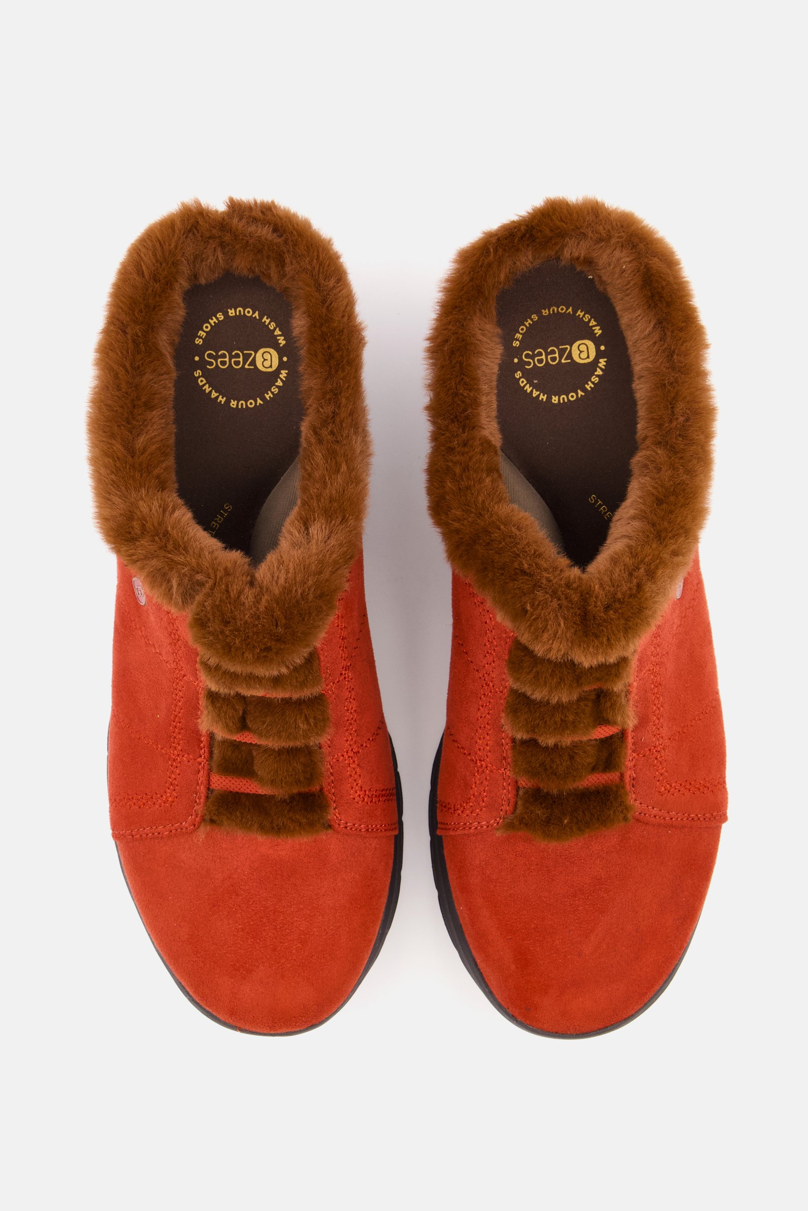 Buy Bzees Women Medium Golden Cozy Slip On Clogs, Orange Online ...