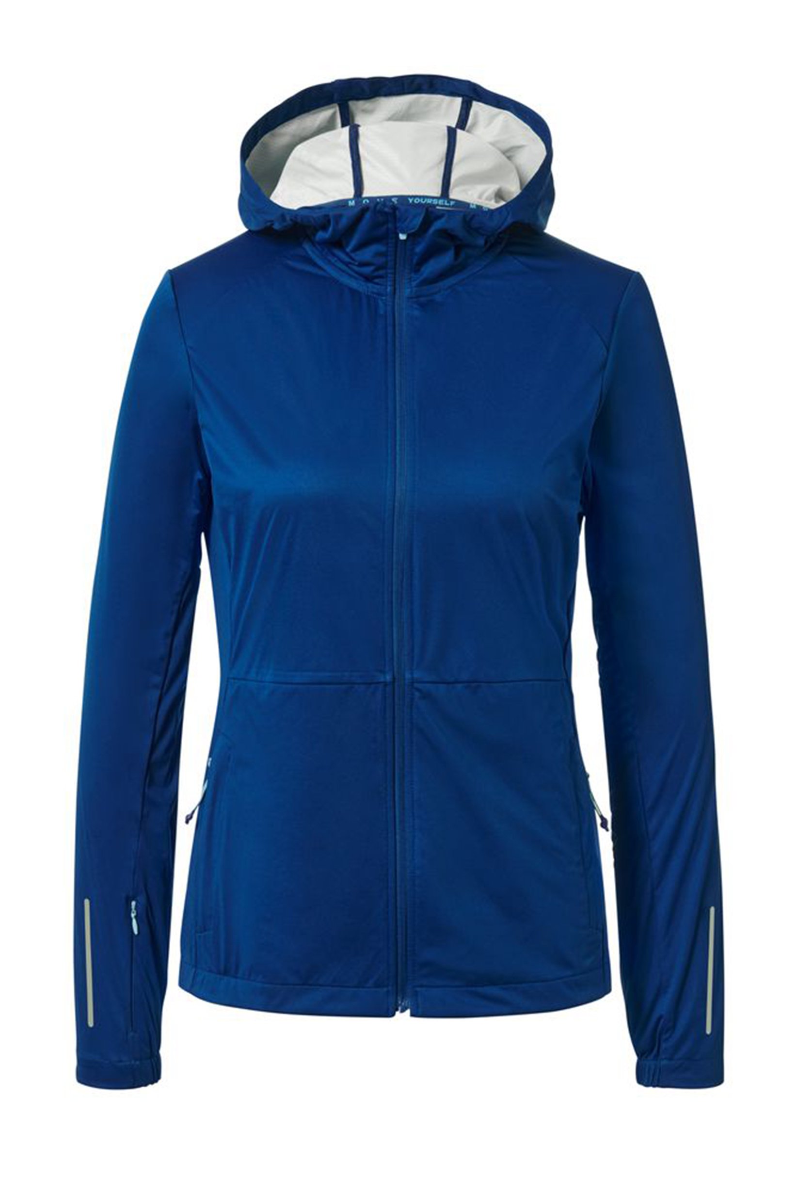 Women Sportswear Fit  Plain Running Jacket, Blue