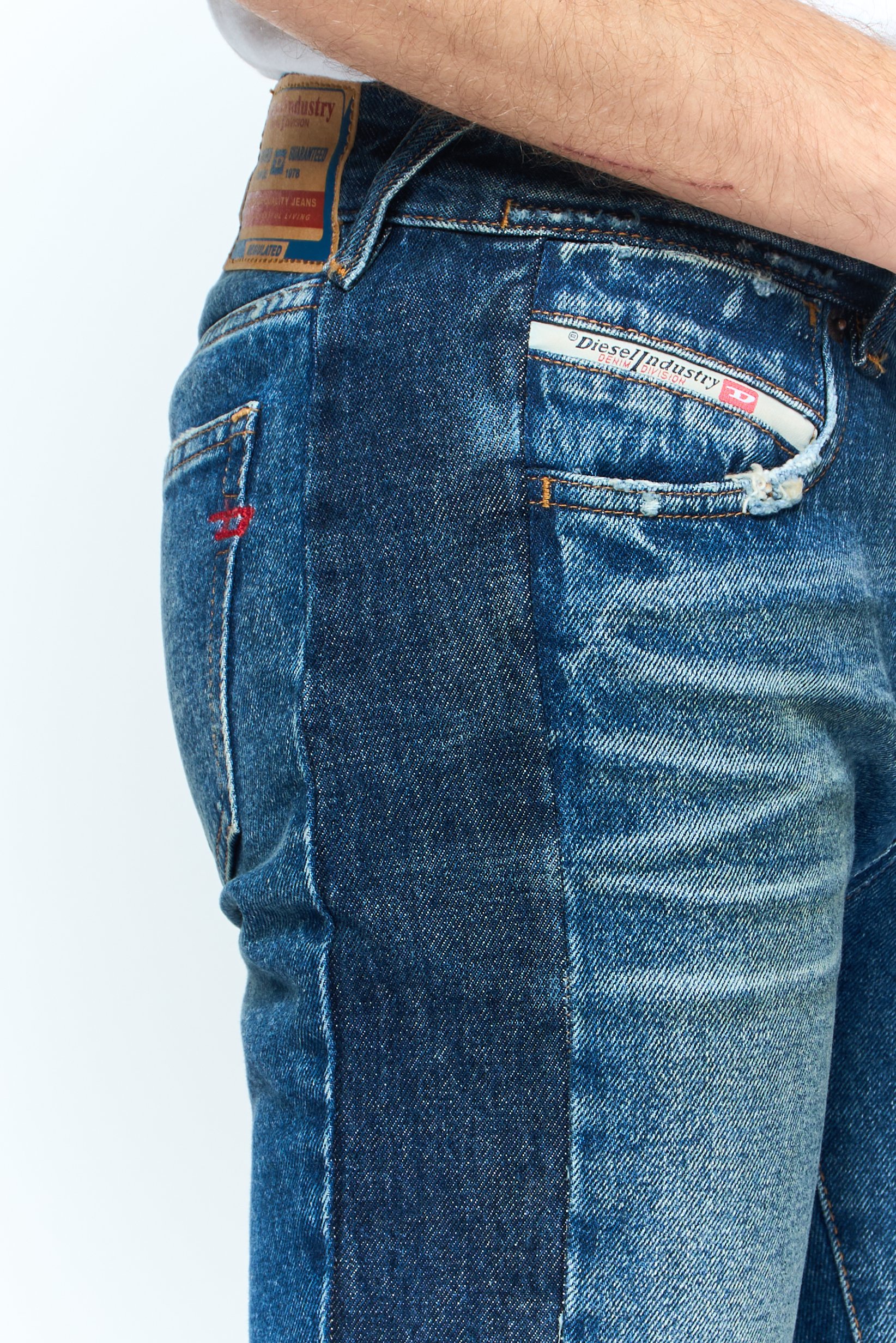 Men Slim Fit Washed Non-Stretchable Jeans, Blue