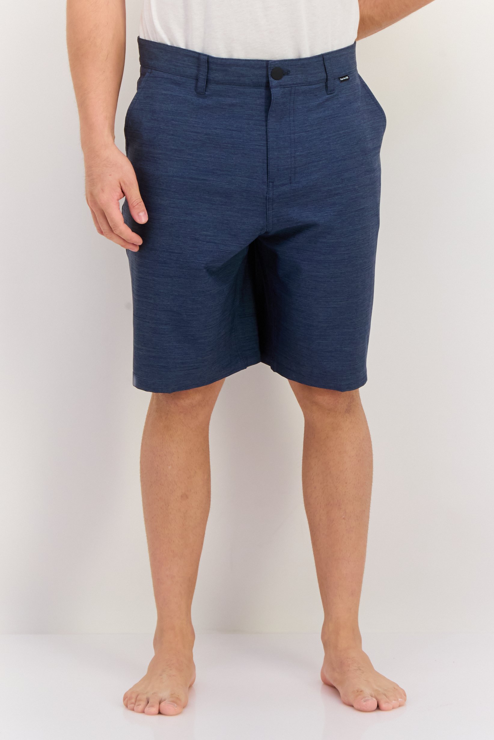Buy Hurley Men Heather 21 Inseam Swimwear Shorts, Navy Blue Online ...