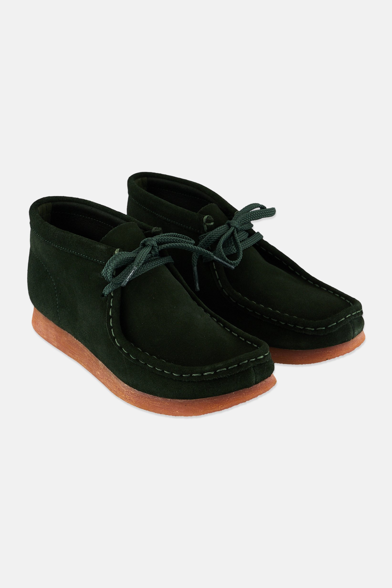 Kids Boy  Wallabee Lace Up Ankle Boots, Green