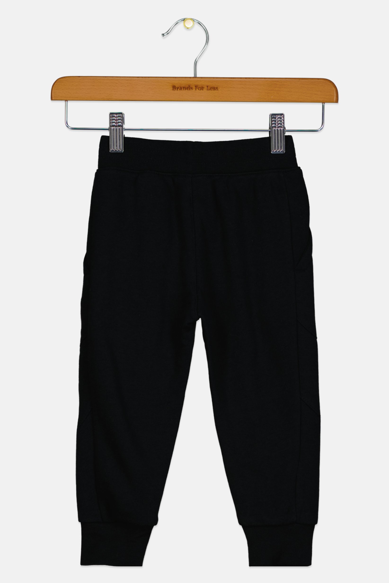 Toddlers Boy Pull On Brand Logo Outdoor Pants, Black