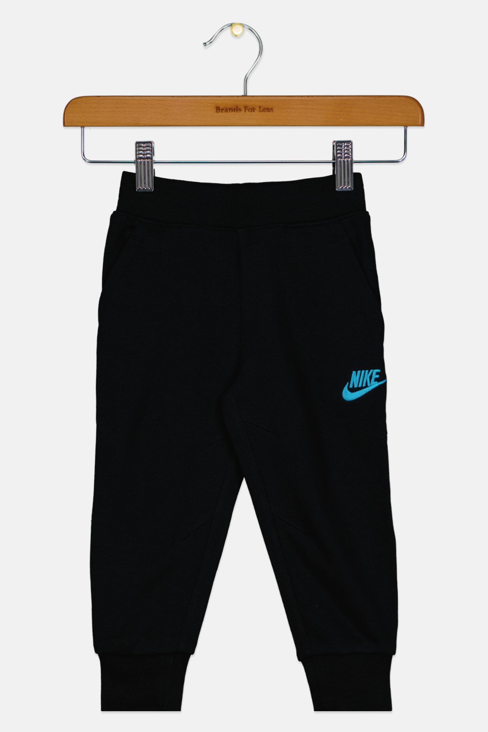 Toddlers Boy Pull On Brand Logo Outdoor Pants, Black