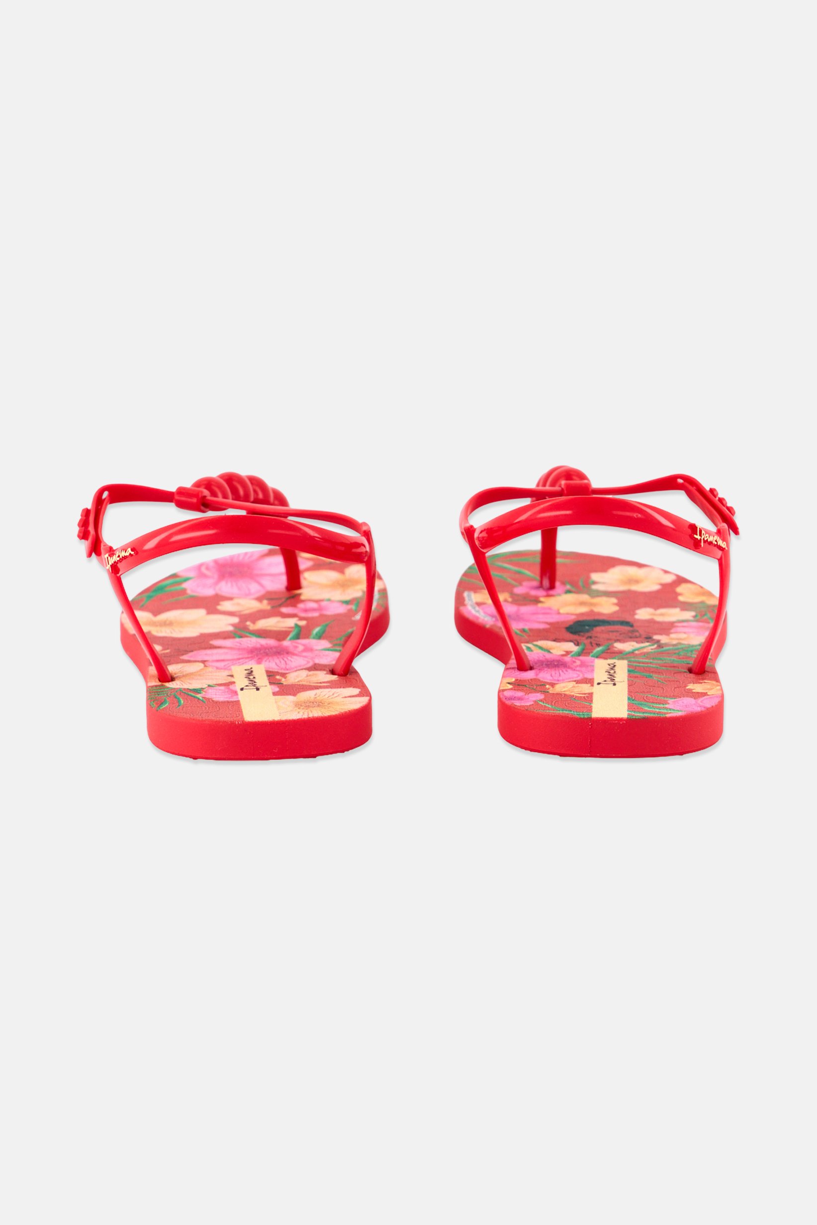 Women Adjustable Buckle Closure Sandal,  Red Combo