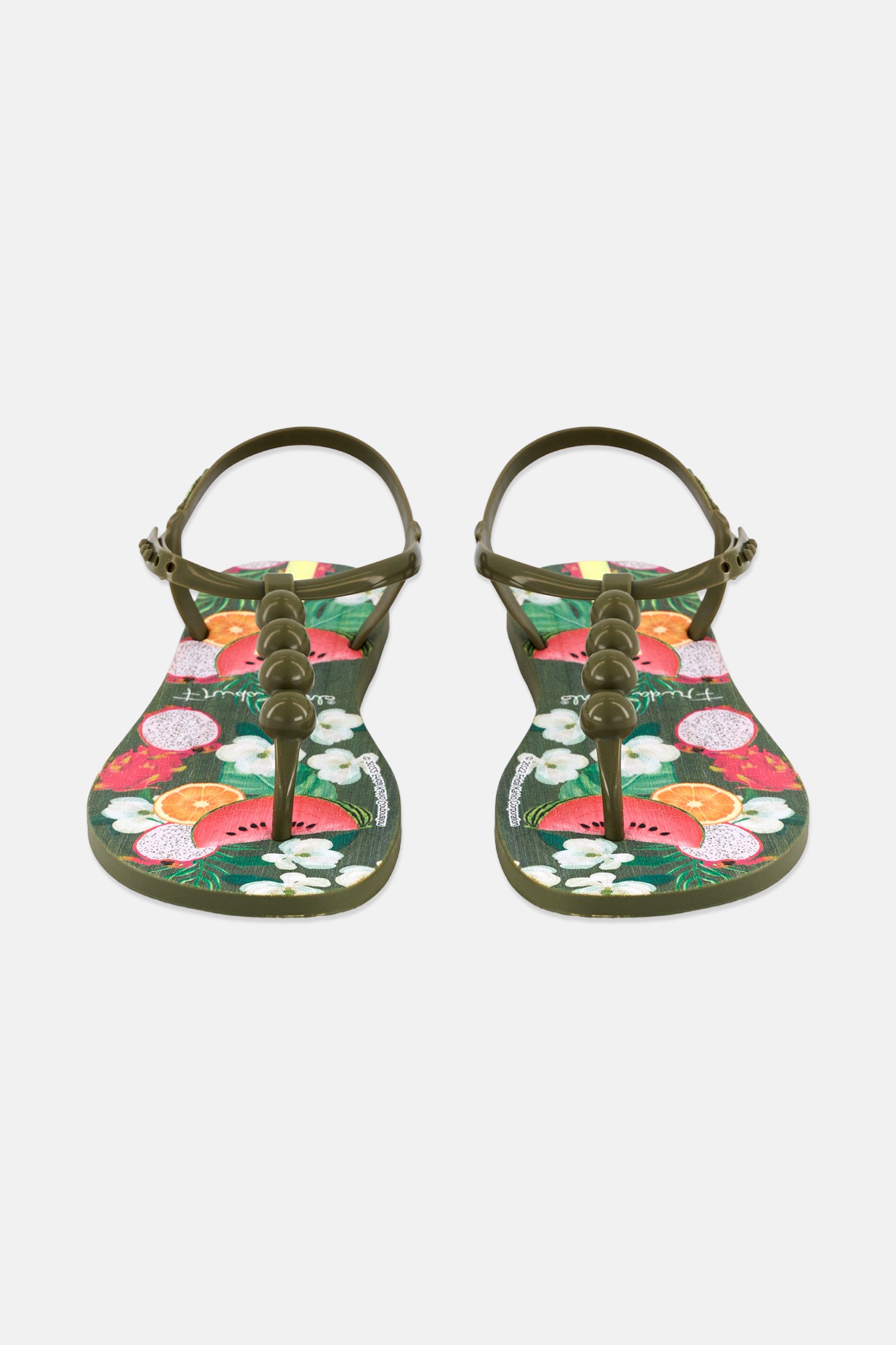 Women Class Frida Kahlo Snap Closure Sandal, olive Combo