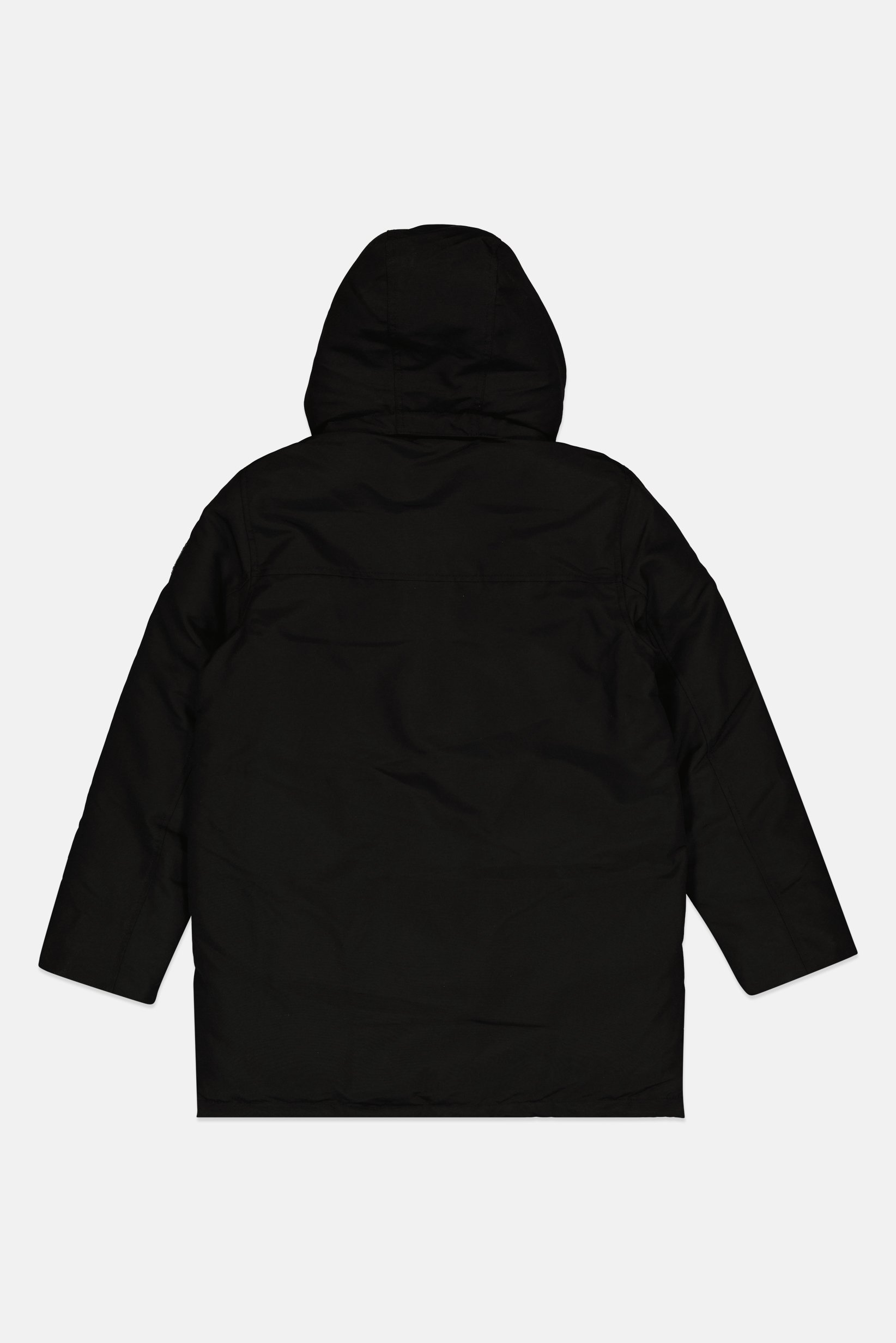 Kids Boy Brand Logo Parka Jacket, Black