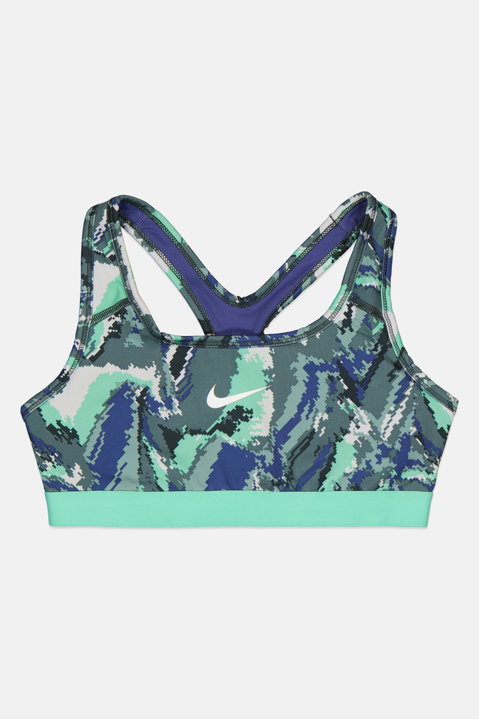 Kids Girl Sportswear Fit Brand Logo Training Bra, Spring Green