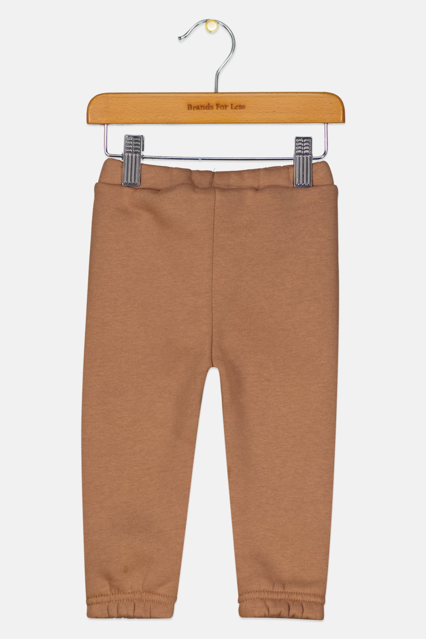 Toddlers Boy Plain Pull On Jogger Pants, Brown