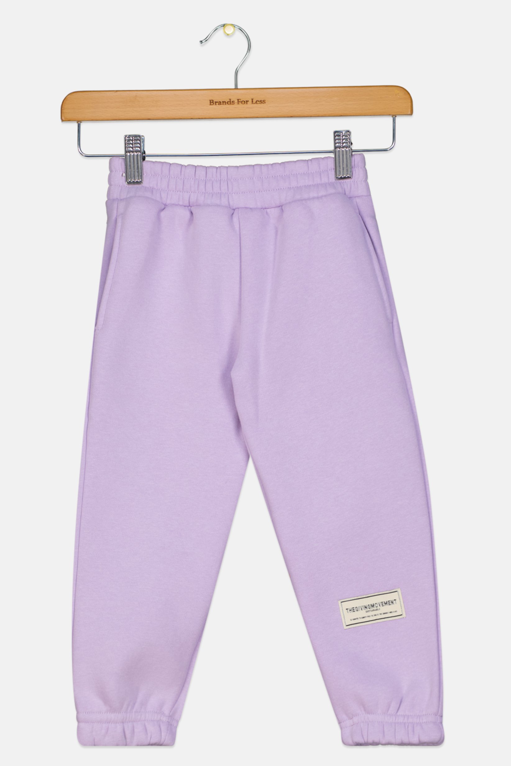Toddlers Boy Plain Pull On Jogger Pants, Purple