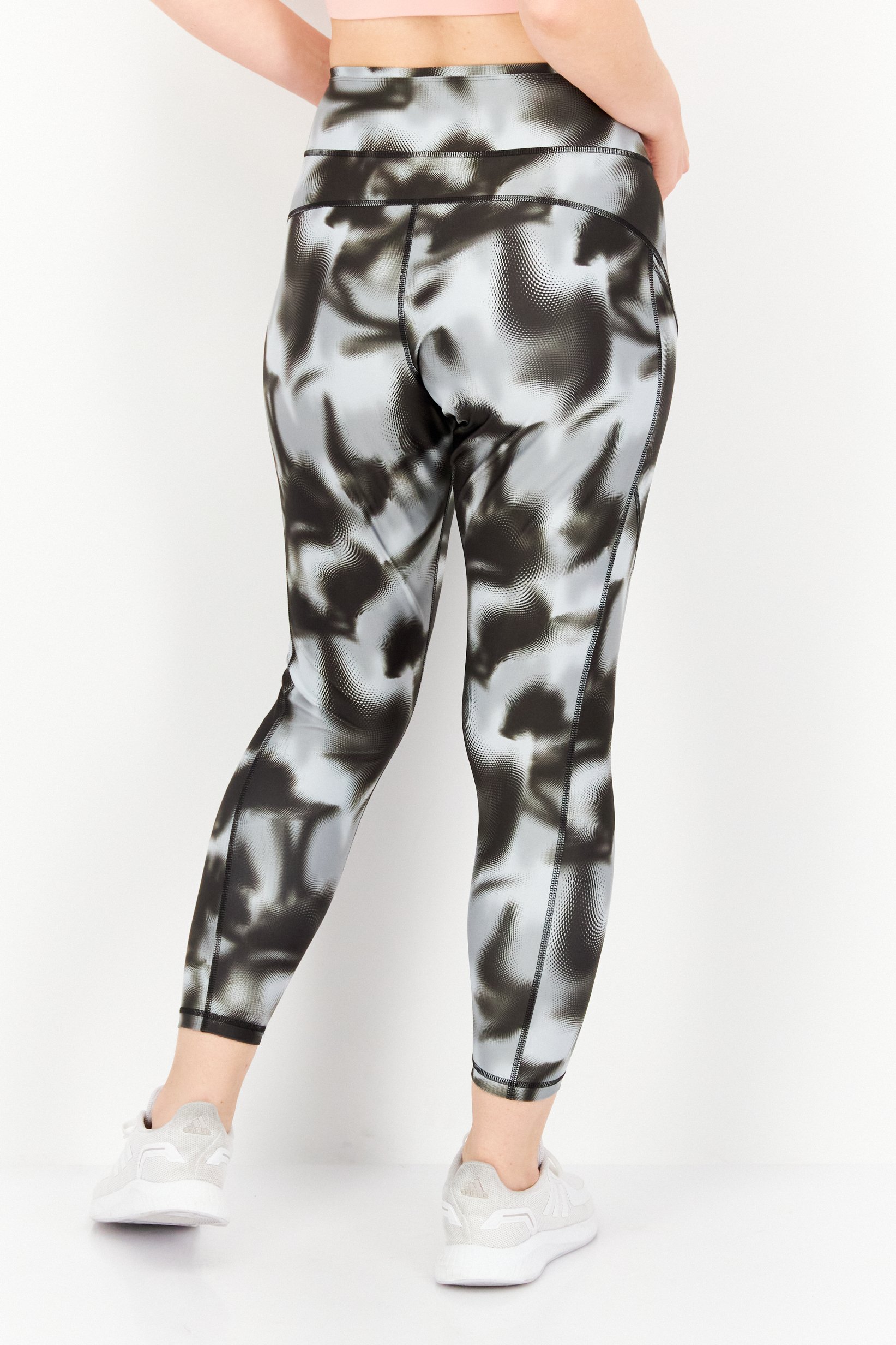 Women Sportswear Fit Pull On Training Tights, Multicolor