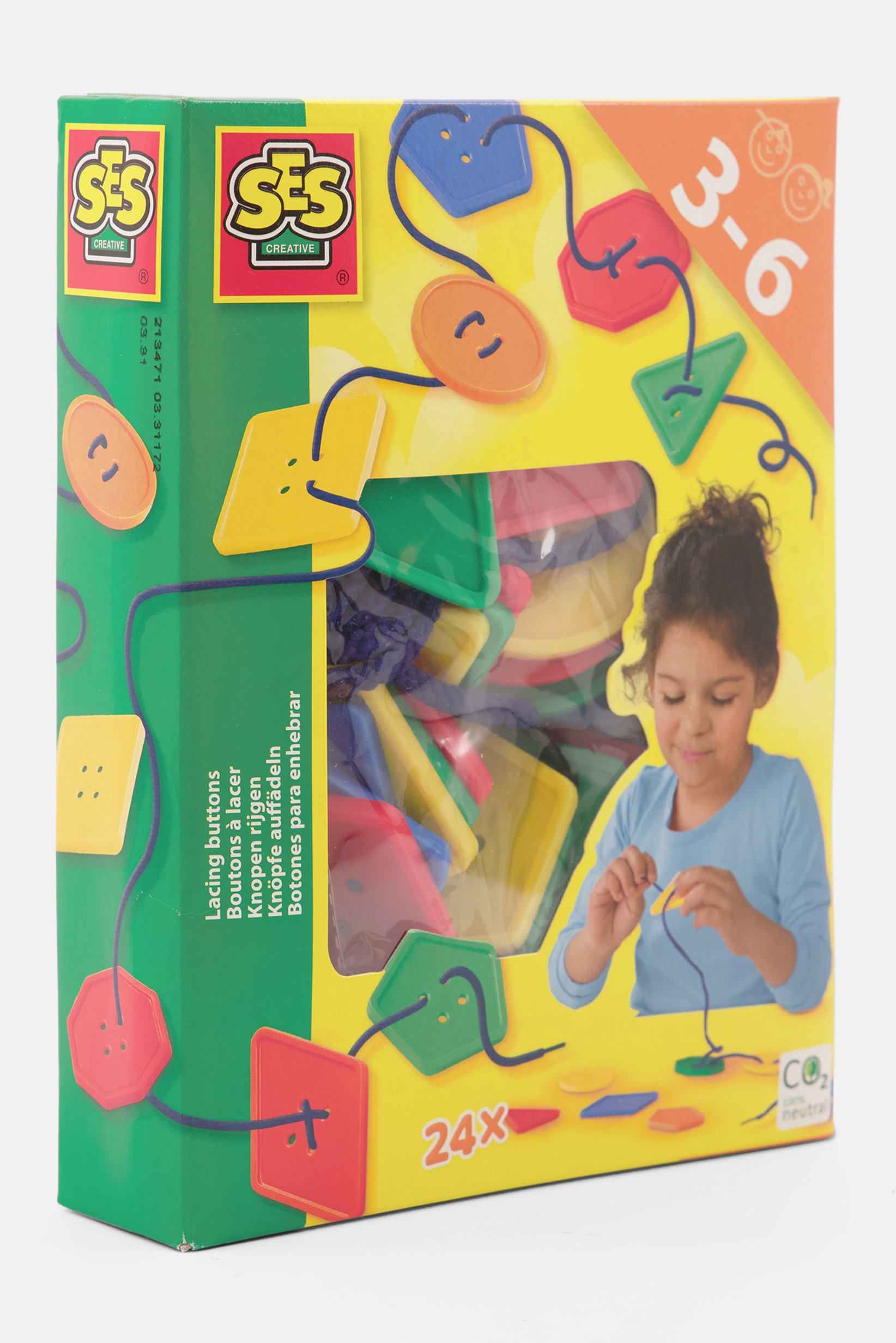 Buy SES Creative Lacing Buttons Activity Set, Yellow Combo Online ...
