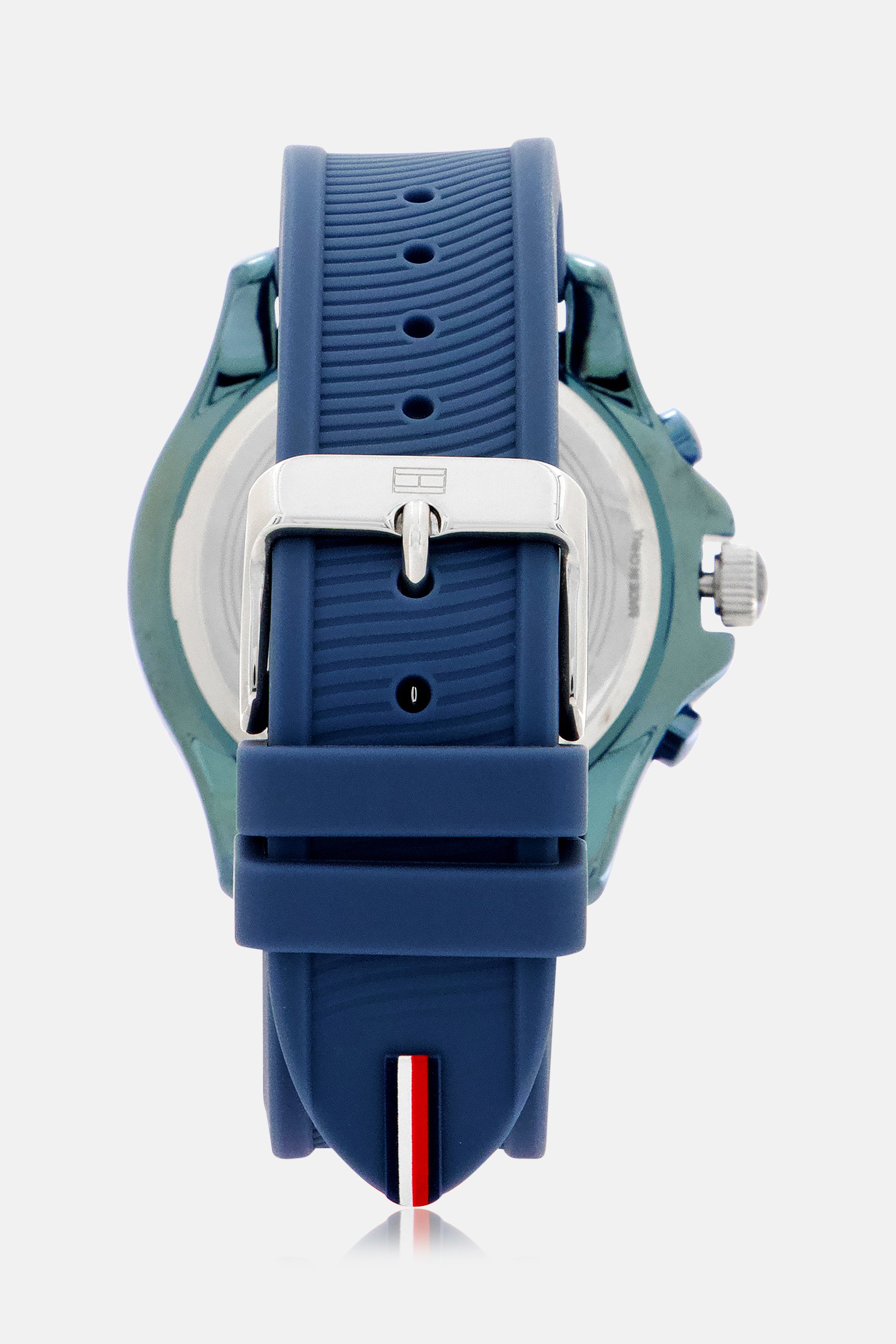 Buy Tommy Hilfiger Women 1782571 Silicone Round Watch 41mm, Blue Online ...