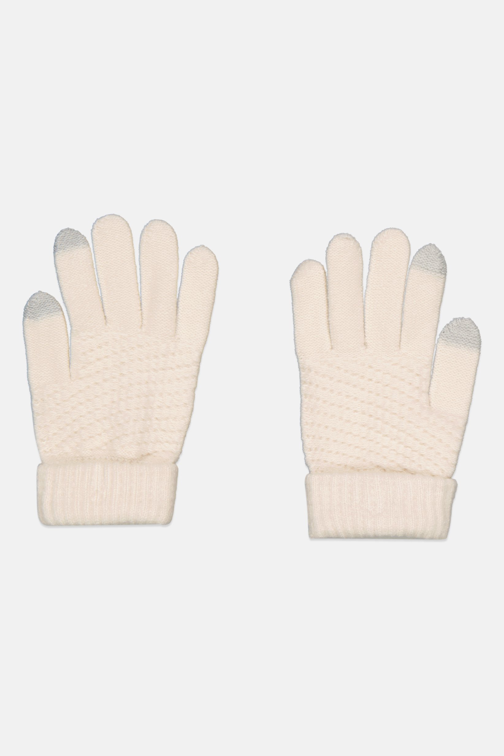 Women 1 Pair Textured Gloves, Cream