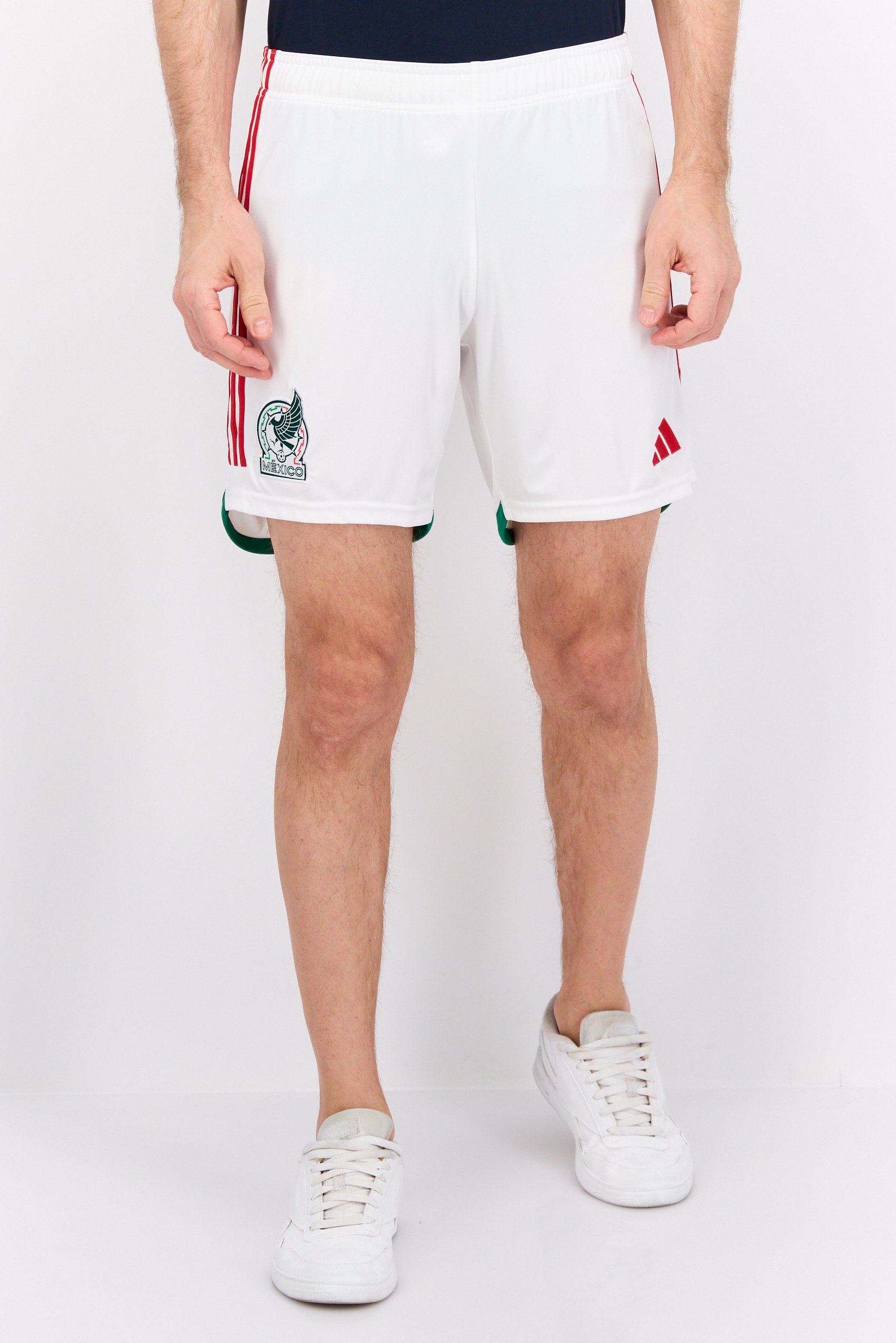 Men Sportswear Fit Embroidered Logo Football Shorts, White