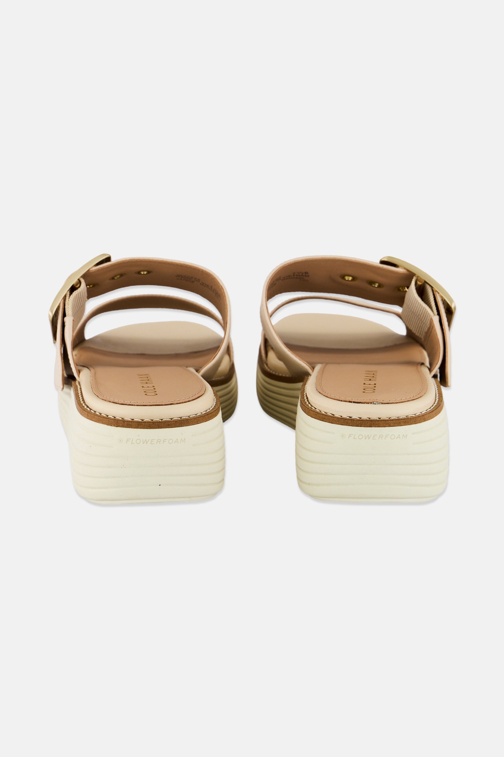 Buy Cole Haan Women OG Platform Medium Adjustable Buckle Sandal, Ivory ...