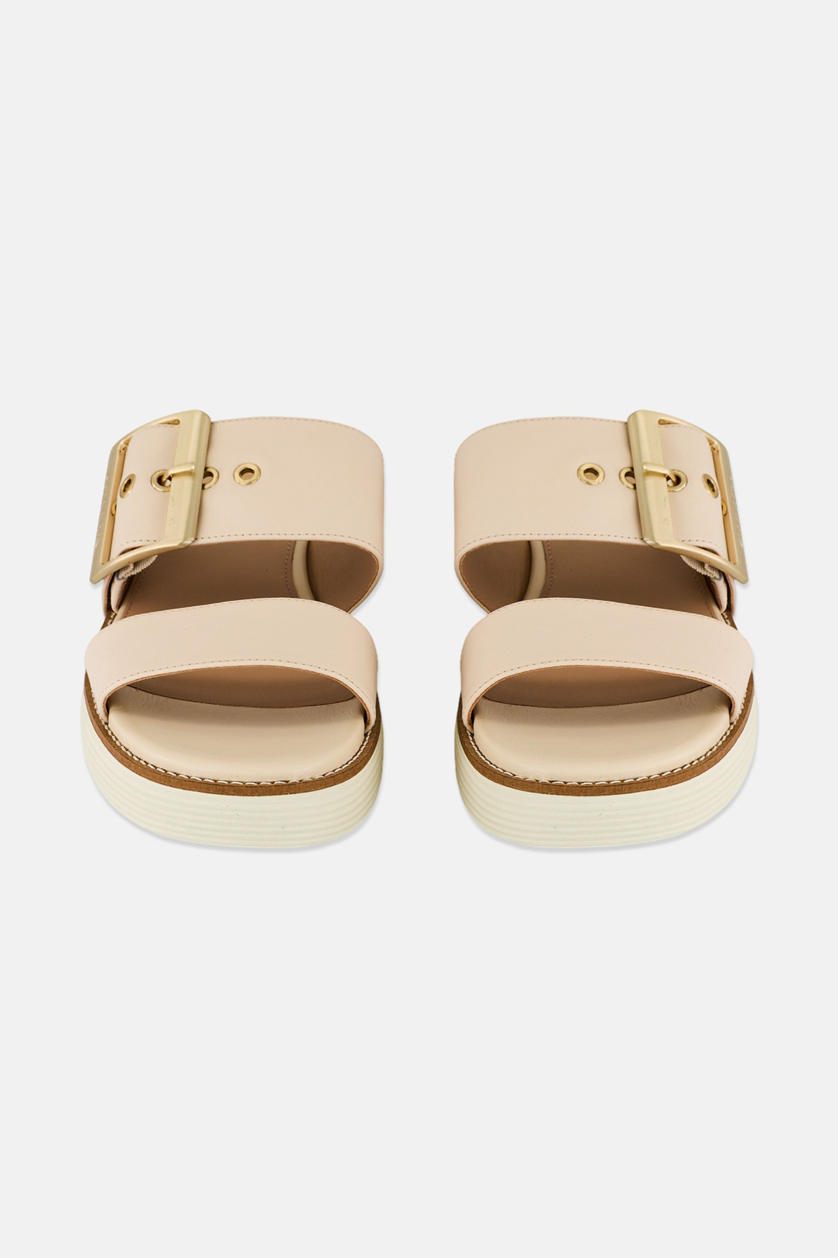 Buy Cole Haan Women OG Platform Medium Adjustable Buckle Sandal, Ivory ...
