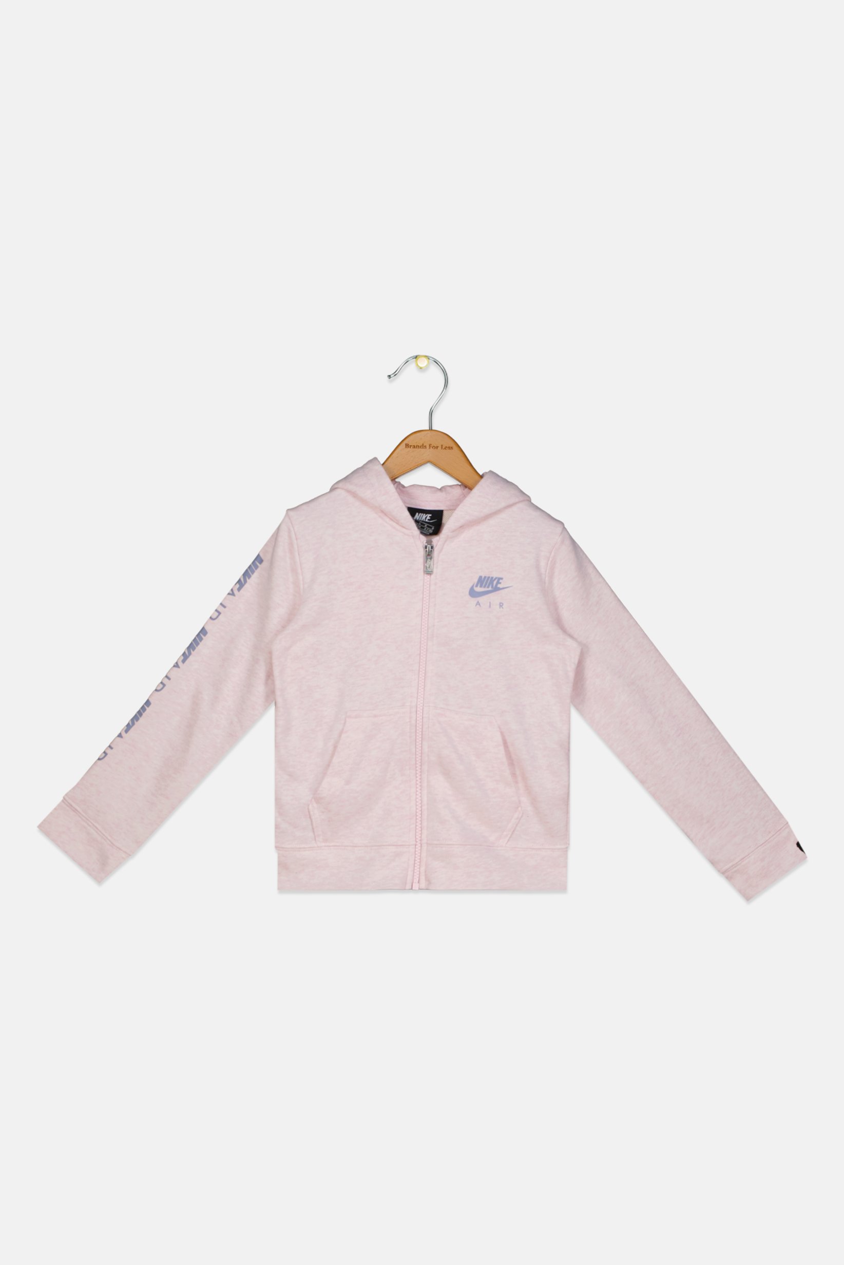 Kids Girl Sportswear Fit Long Sleeve Training Hoodie, Heather Pink