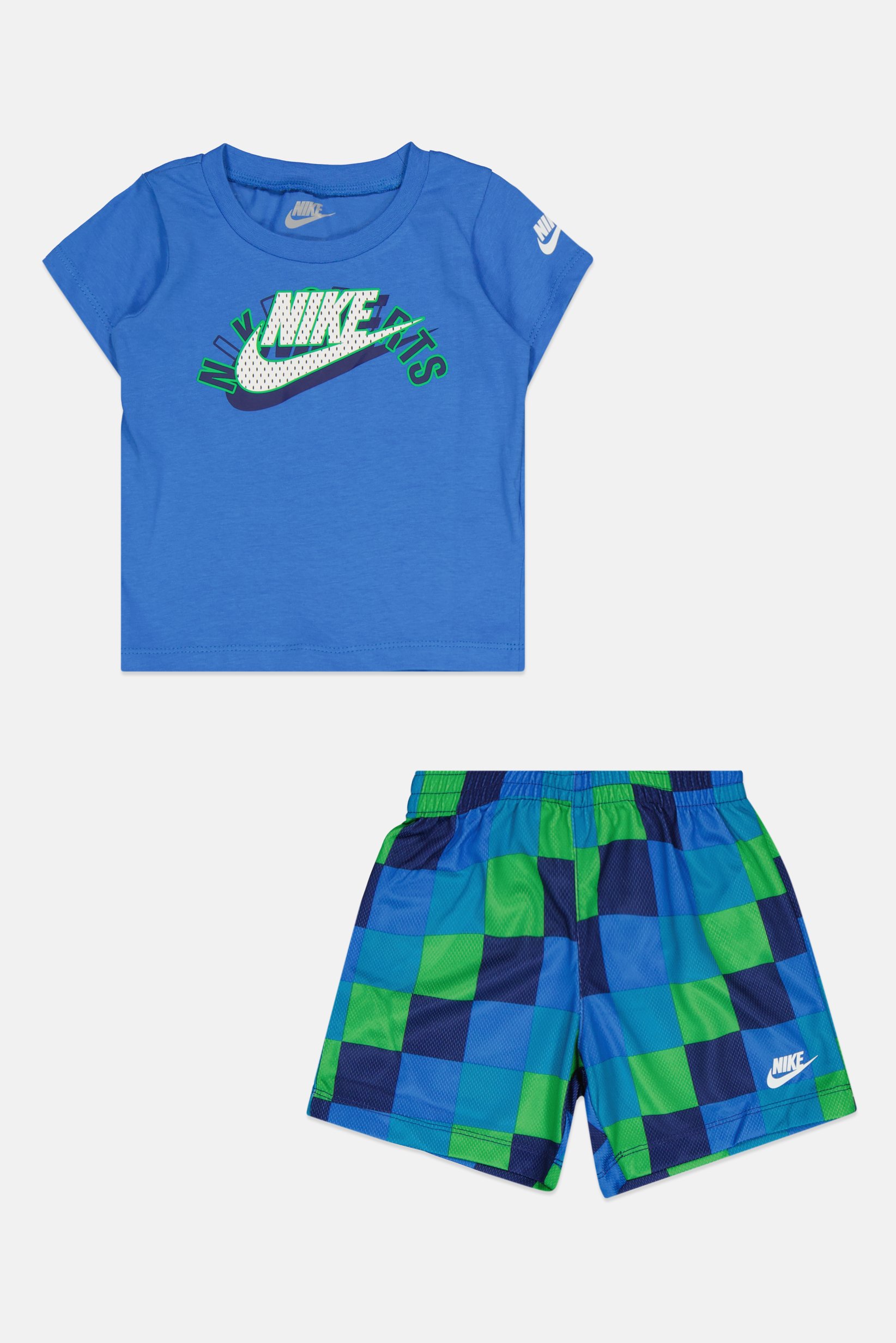 Toddlers Boy 2 Pcs Sportswear Fit Top And Short Set, Blue
