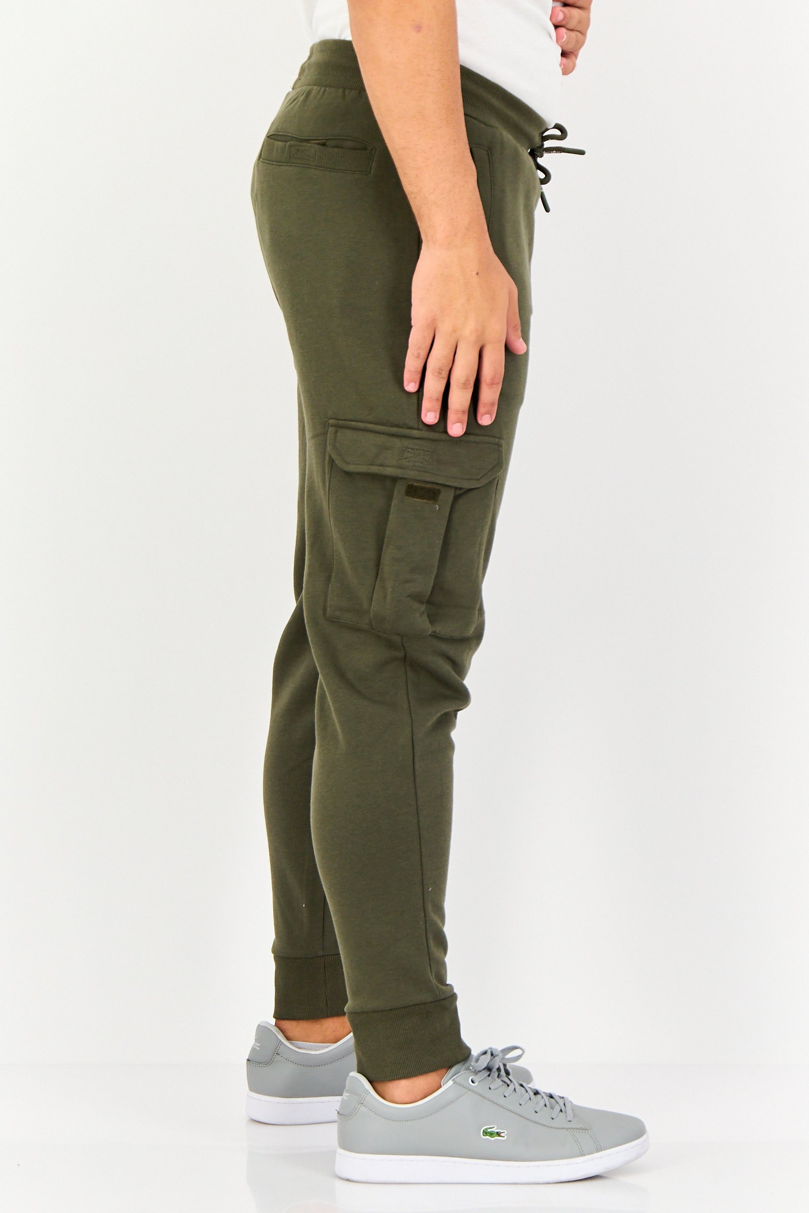 Buy Threadbare Men Regular Fit Brand Logo Cargo Pants, Olive Online ...