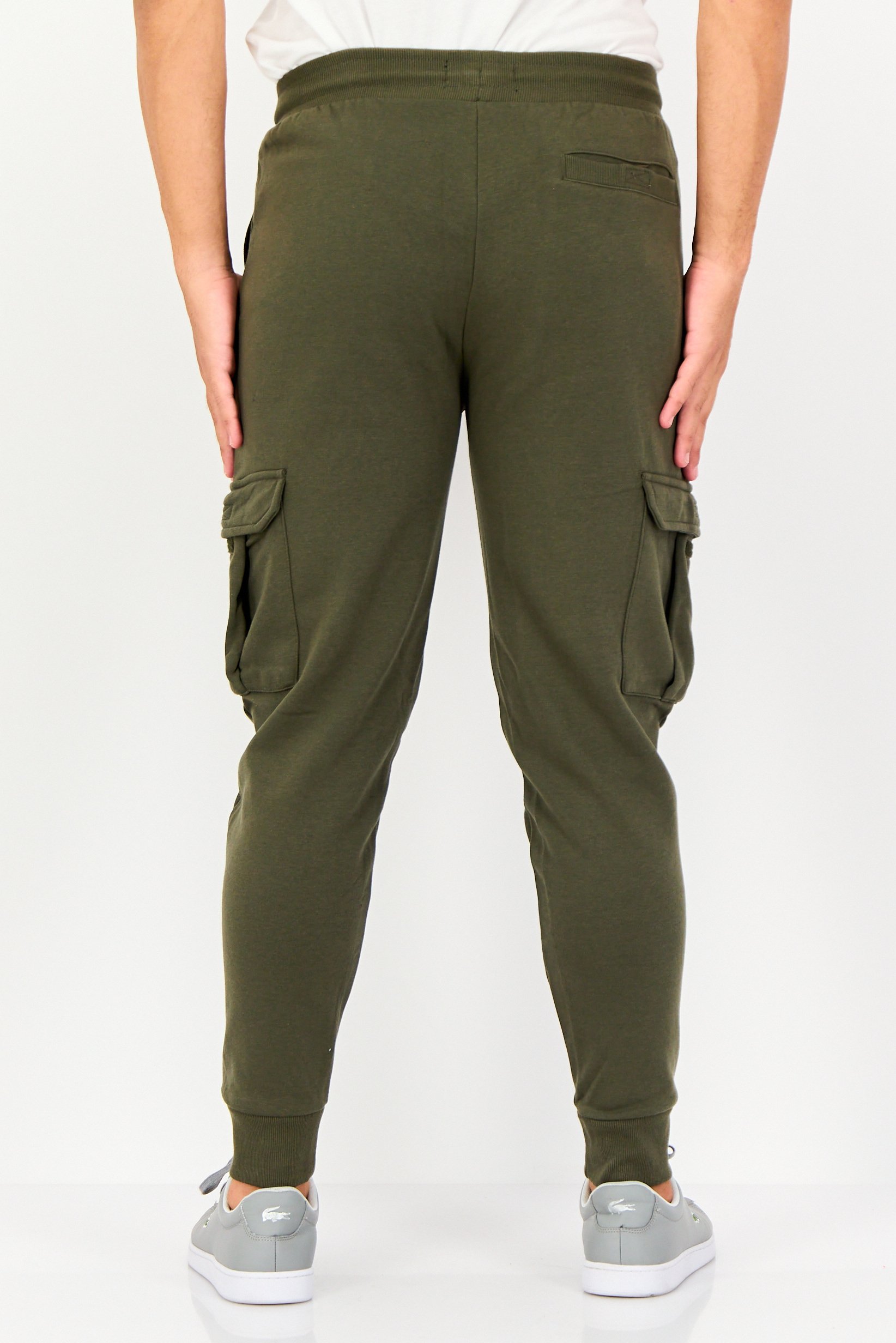 Buy Threadbare Men Regular Fit Brand Logo Cargo Pants, Olive Online ...