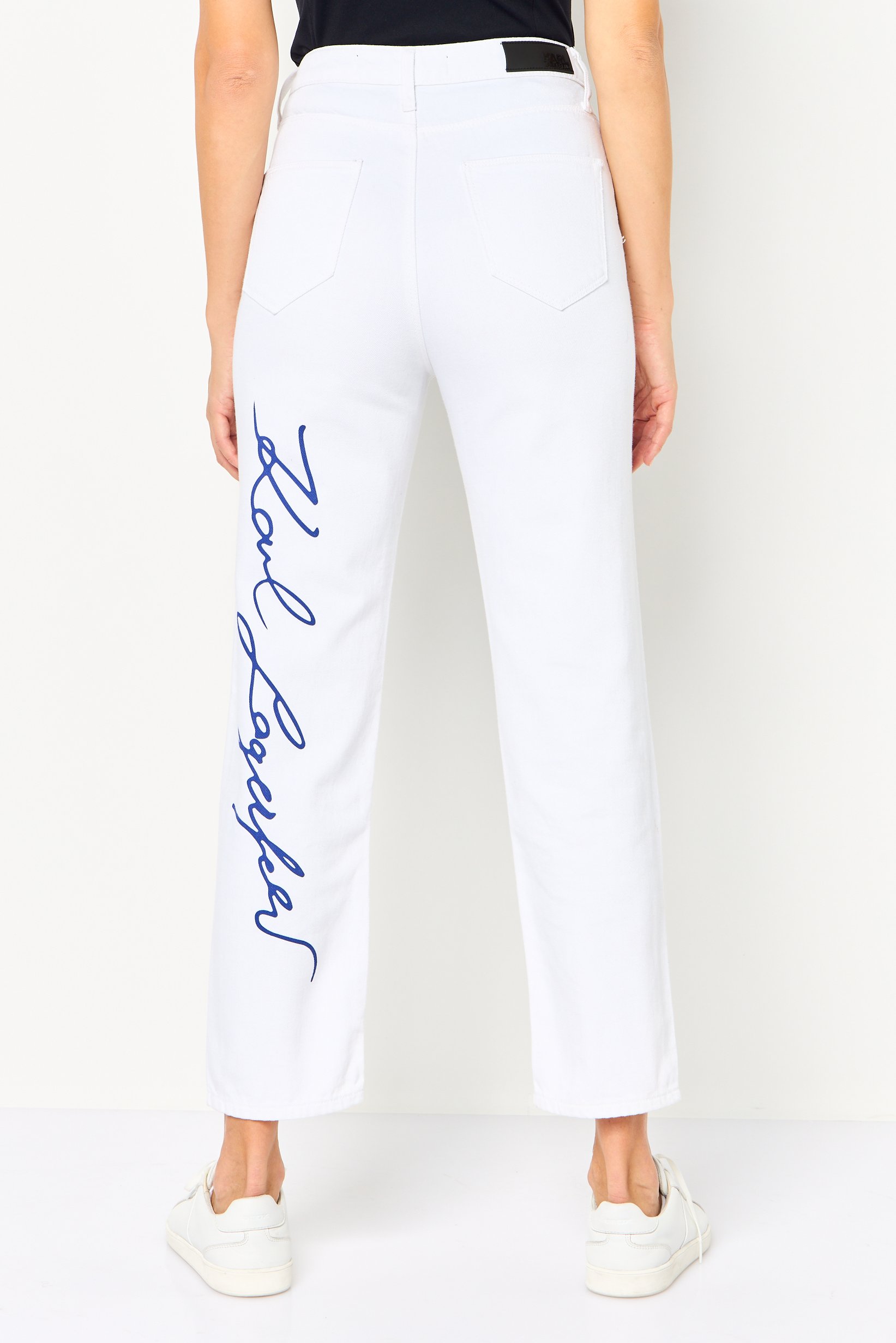 Women Regular Fit Graphic Print Stretchable Jeans, White
